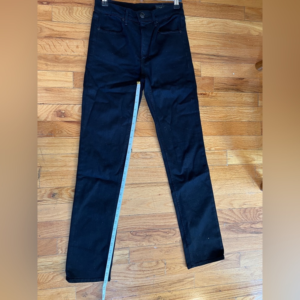 Rag & Bone high rise black straight leg jeans